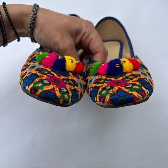 adidas Punjabi Jutti Mojari Embroidered Jingle Bellies Flat Shoes Size 7/7.5 - Picture 10 of 15